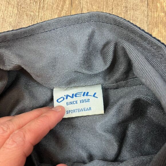 Vtg O'Neill Spellout Mock Neck Windbreaker Zip Oversized Surf M Embroidered USA - Picture 3 of 16